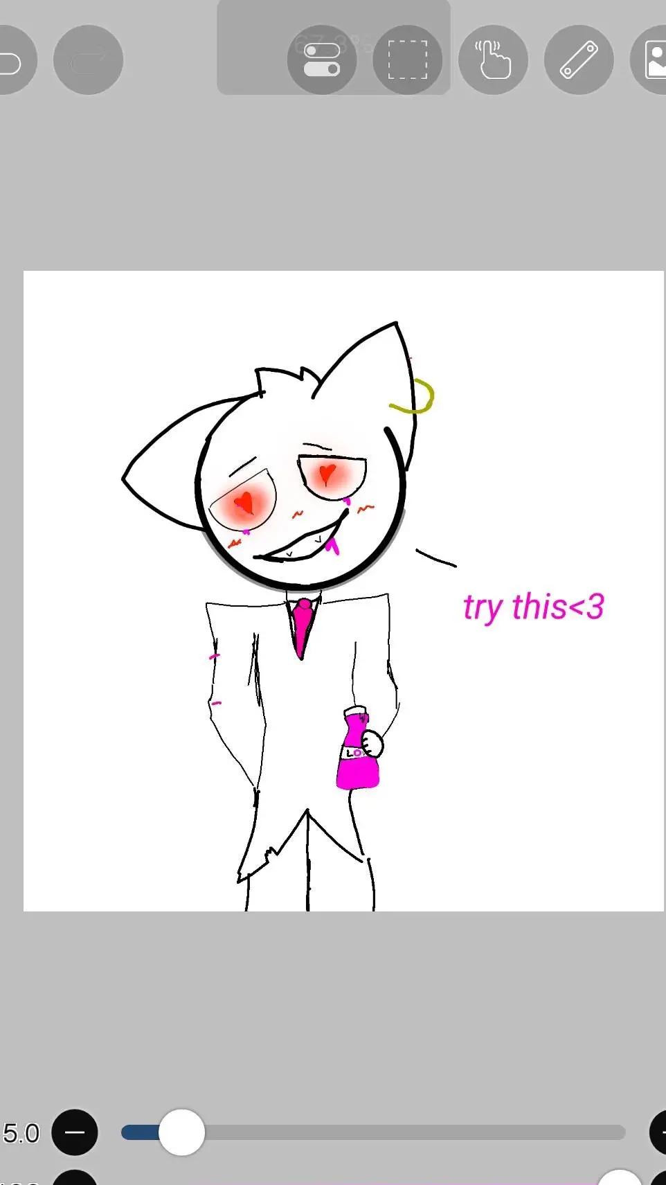 ai character: love drug.  background