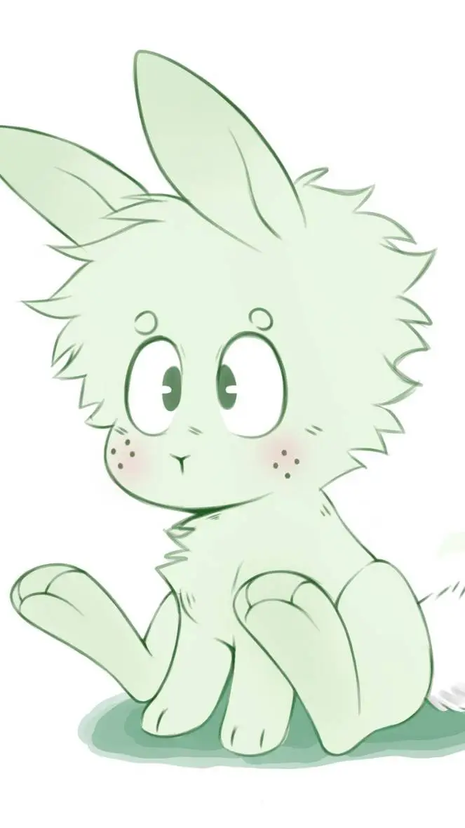 ai character: deku-Bunny background