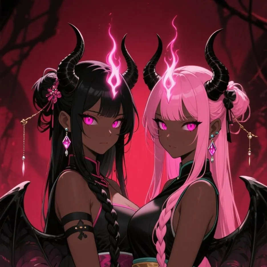 chat with ai character: Elysia & Nyx