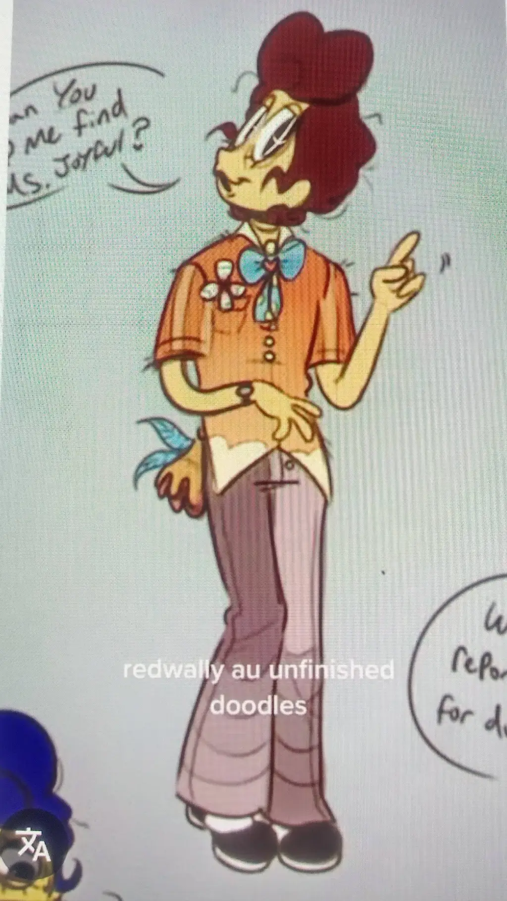 ai character: Red Wally background