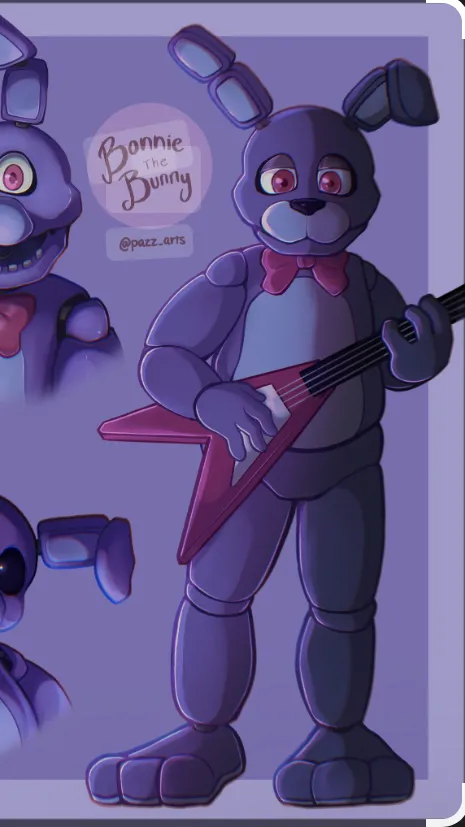 ai character: Bonnie the bunny background