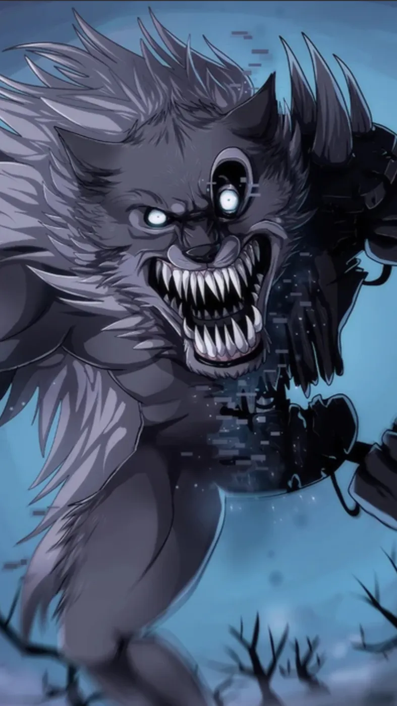ai character: Twisted wolf background