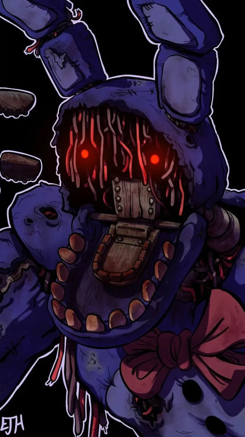 ai character: Withered Bonnie background