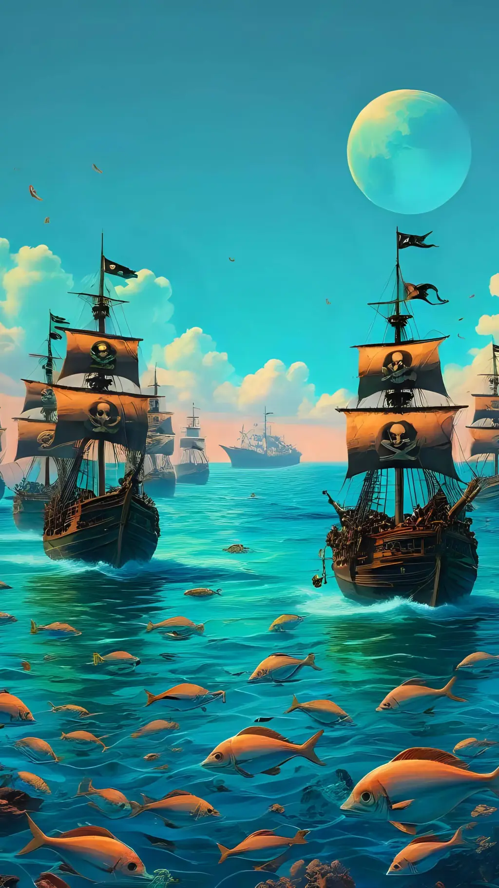 ai character: A Pirates Dream background