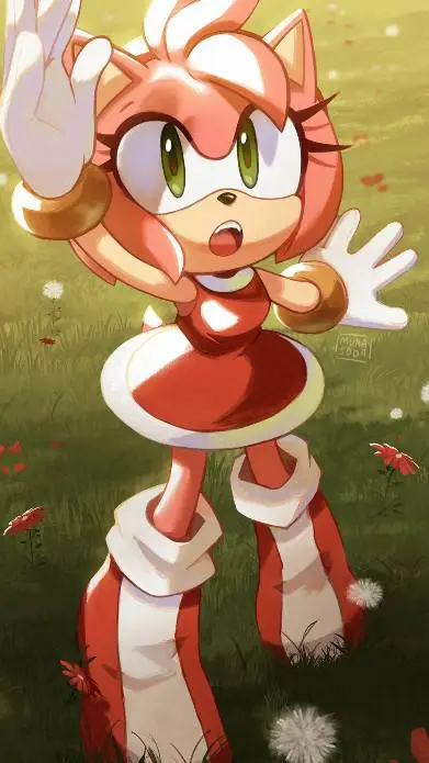ai character: Amy rose background