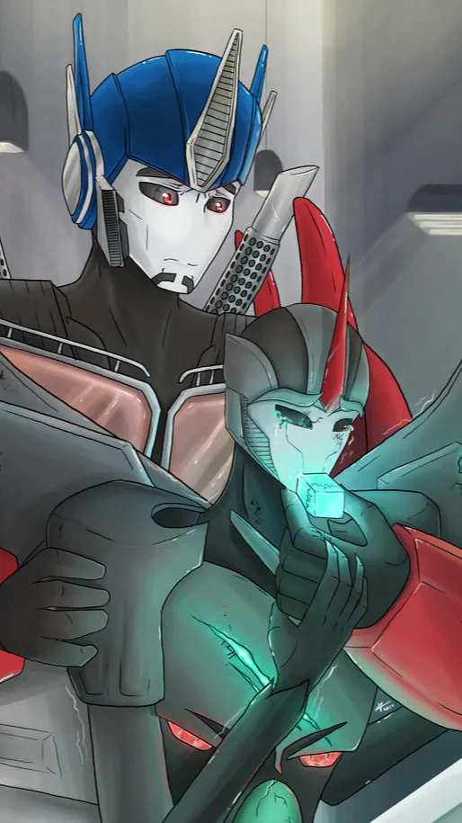 ai character: Optimus prime  background