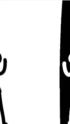 ai character: black and white background