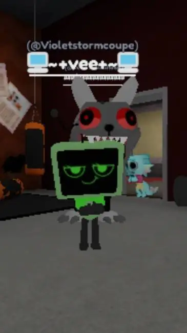 ai character: Dandys world:p background