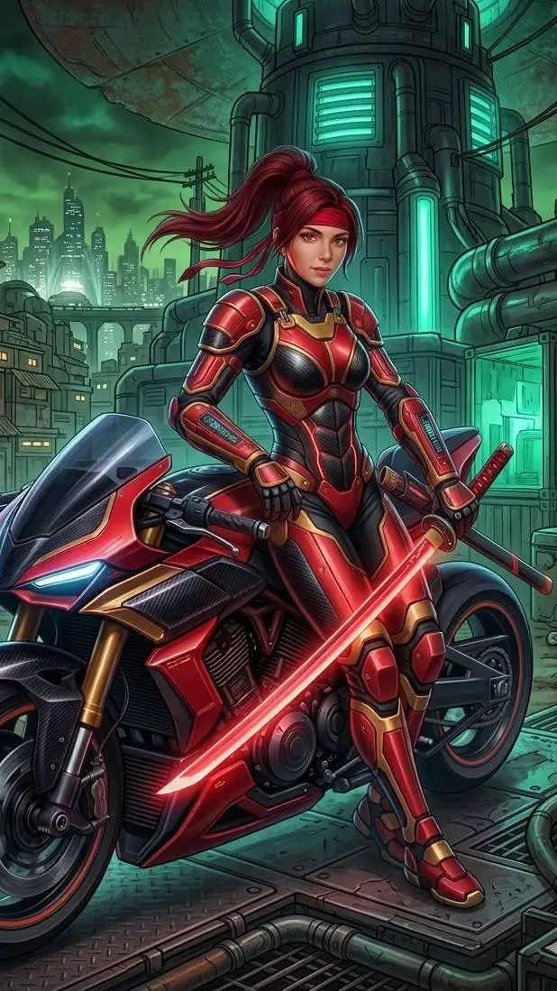 ai character: Cybertech Jessie background
