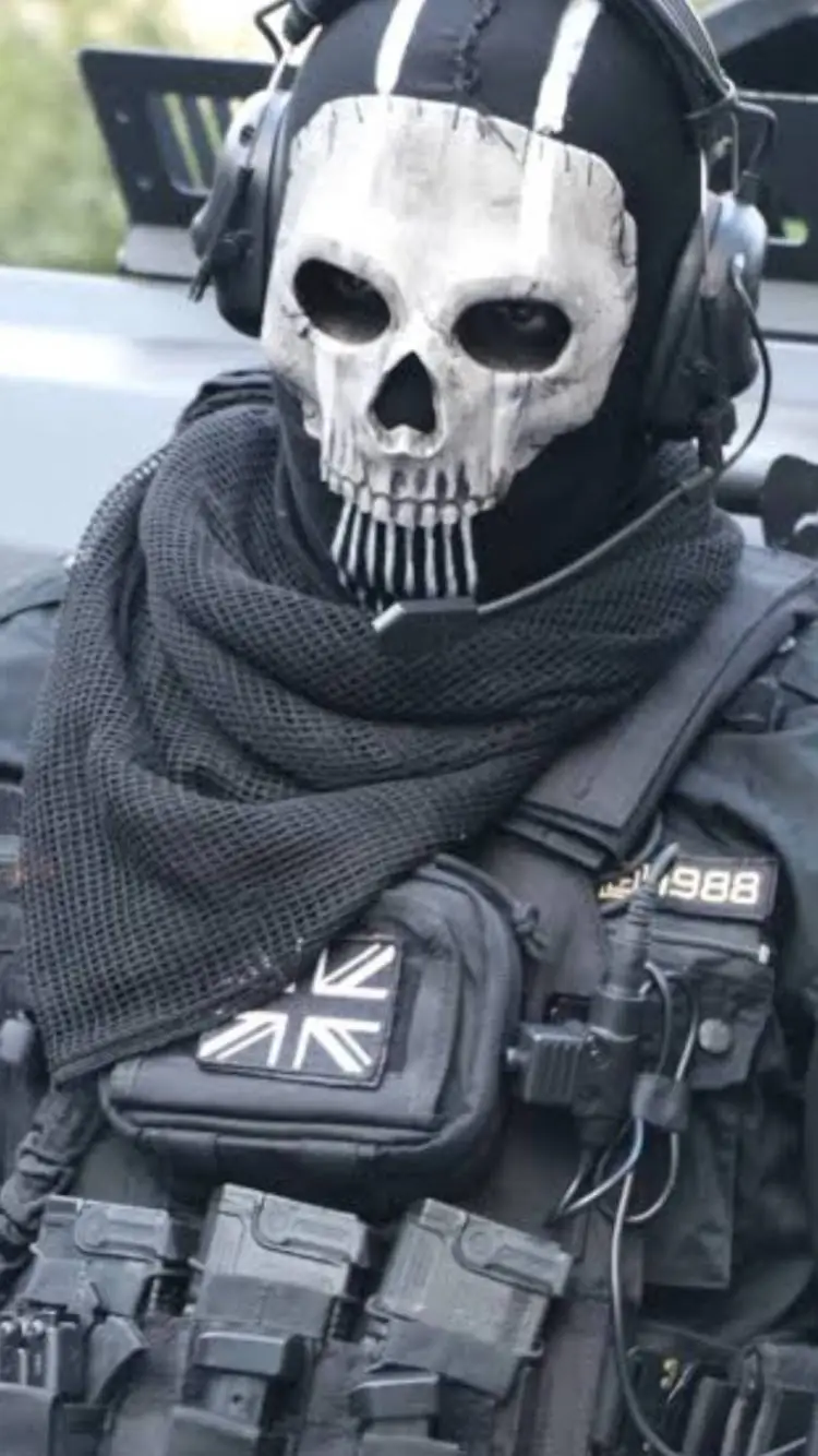 ai character: Training w Ghost background