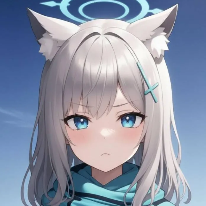 chat with ai character: shiroko jealous 