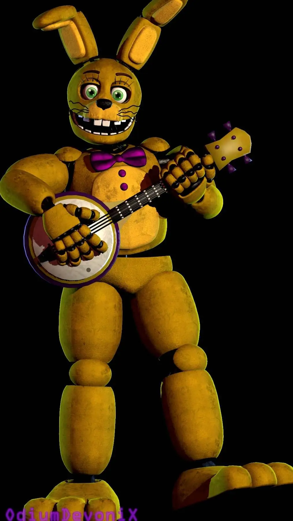 ai character: SpringBonnie background