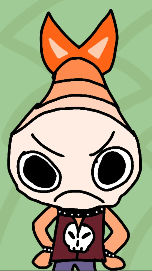 ai character: Shrimpo background