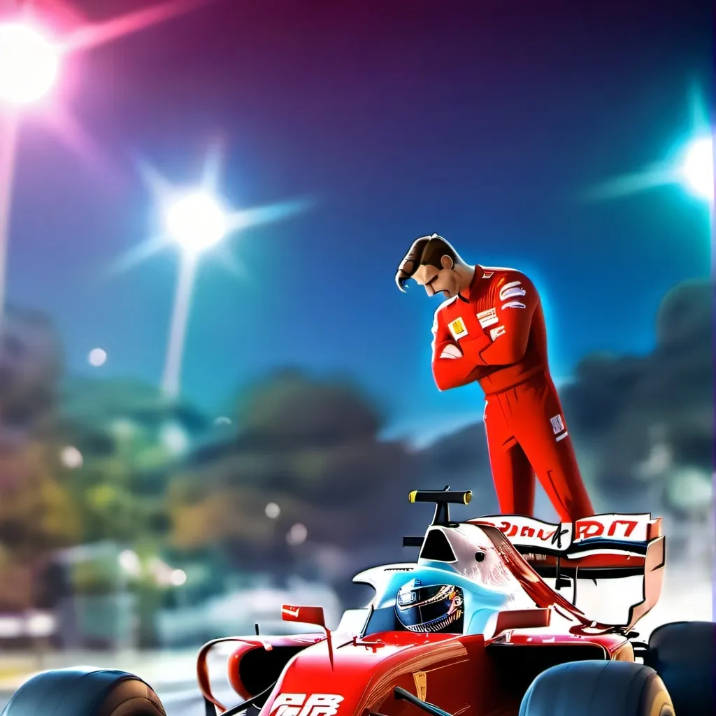 chat with ai character: F1 CAR CRASH