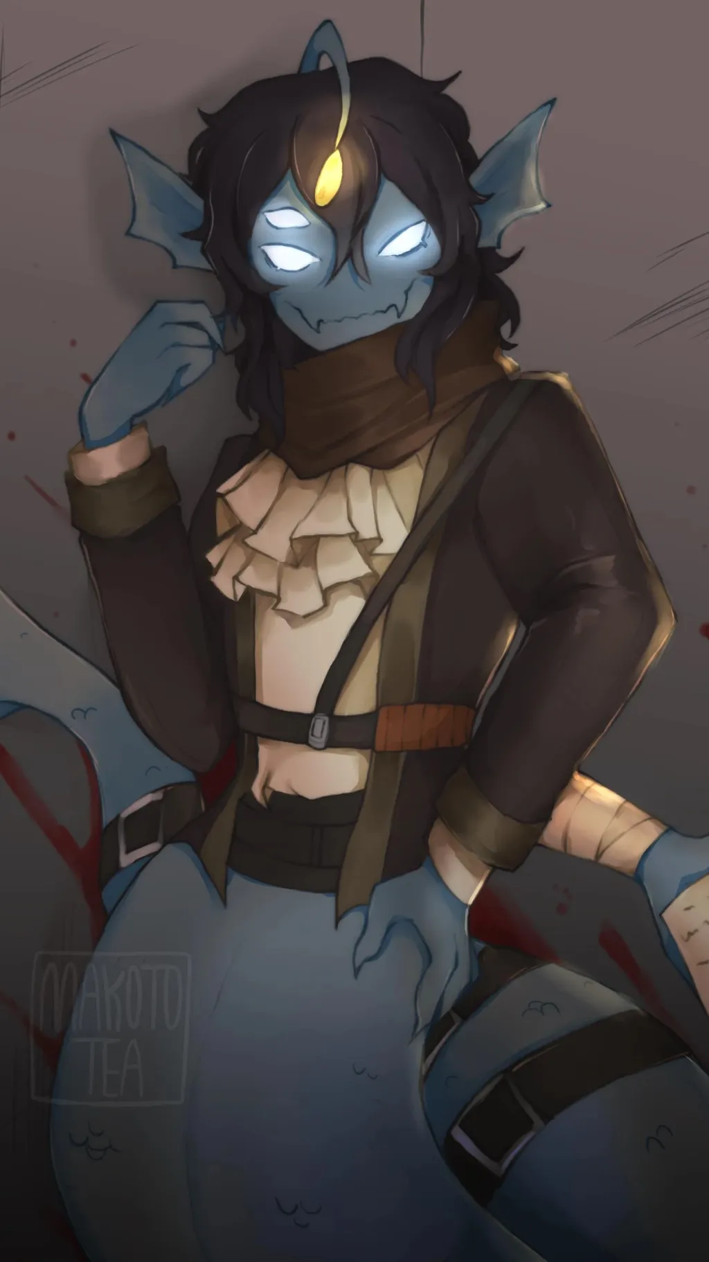 ai character: SebastianSolace🦈 background