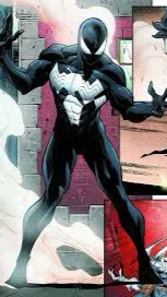 ai character: Symbiot Spider man background