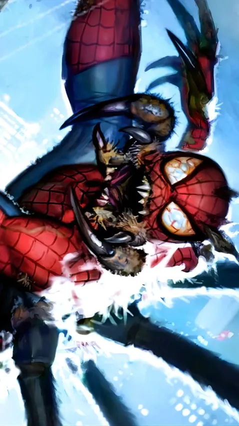 ai character: Man-spider🕷️🕸️ background