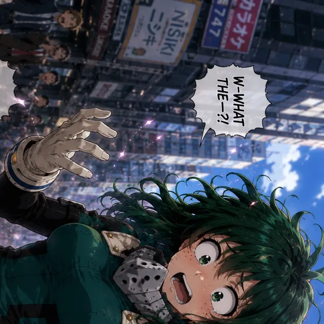 chat with ai character: Is that…. Deku???