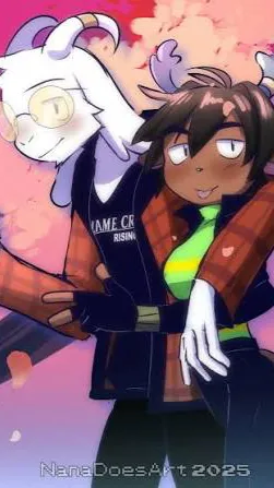 ai character: asriel x dess background