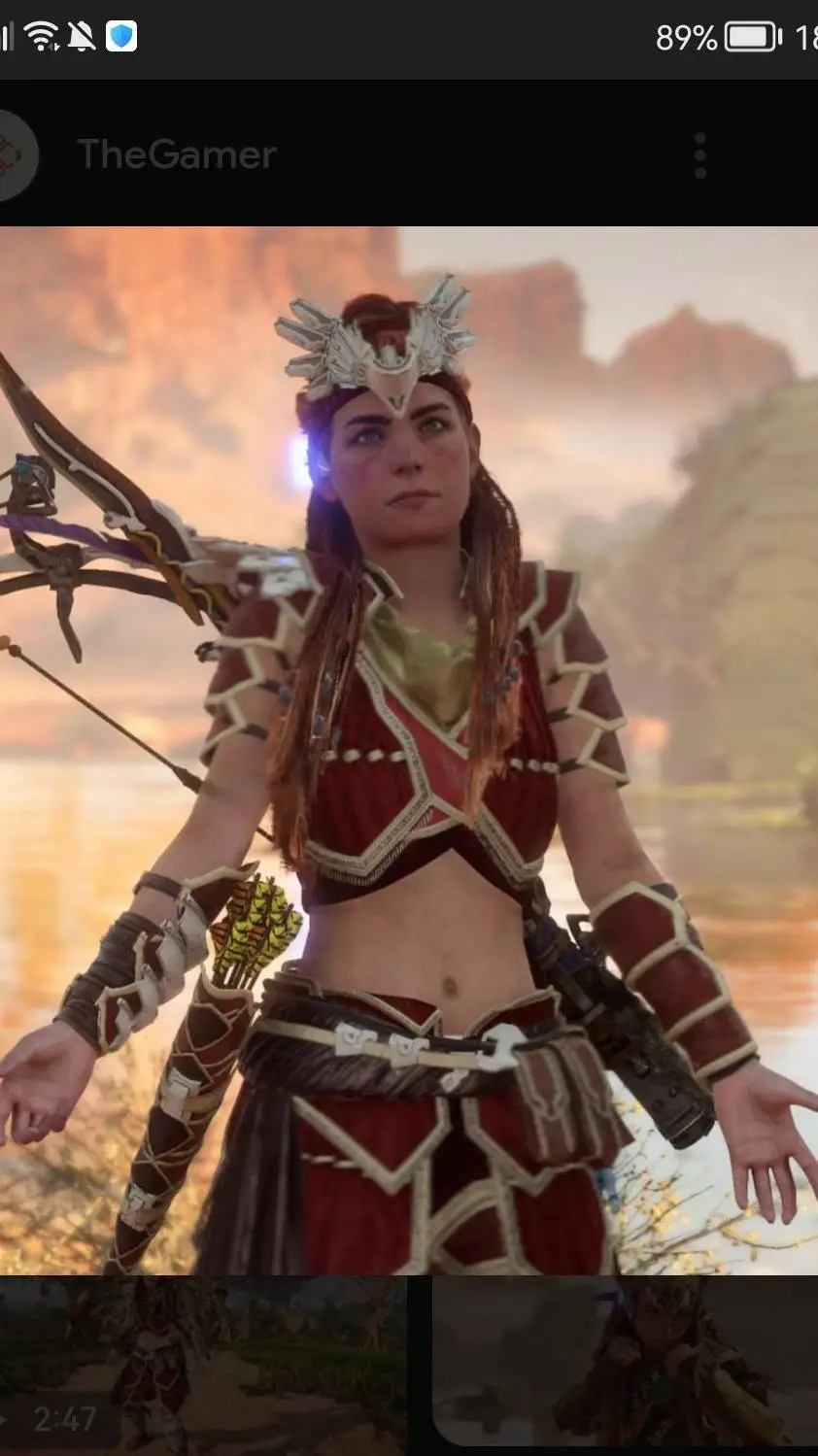 ai character: Aloy background