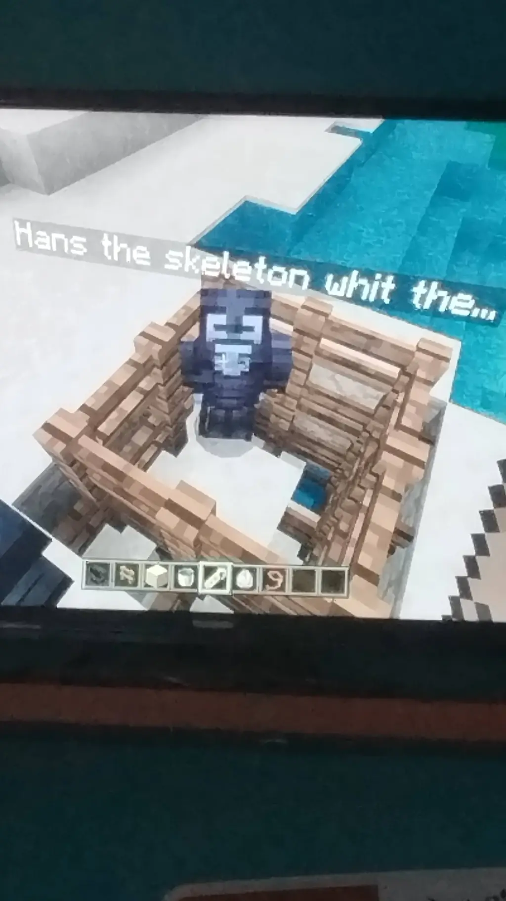 ai character: Hans the skeleton background