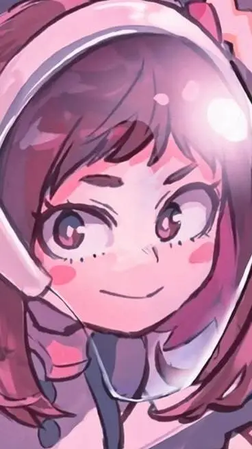 ai character: uraraka  background