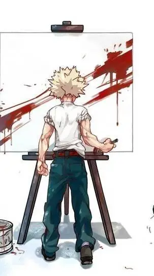 ai character: bakugo  background