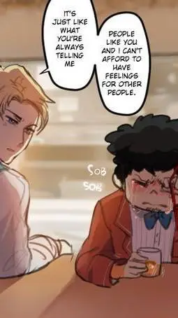 ai character: sad sxf background