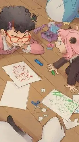 ai character: Anya & Franky  background