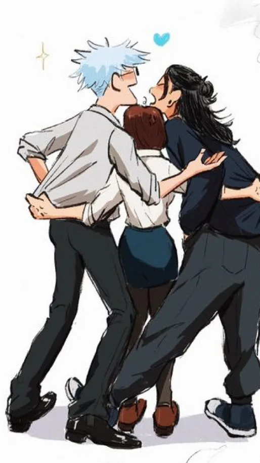 ai character: JJK Trio❤️ background