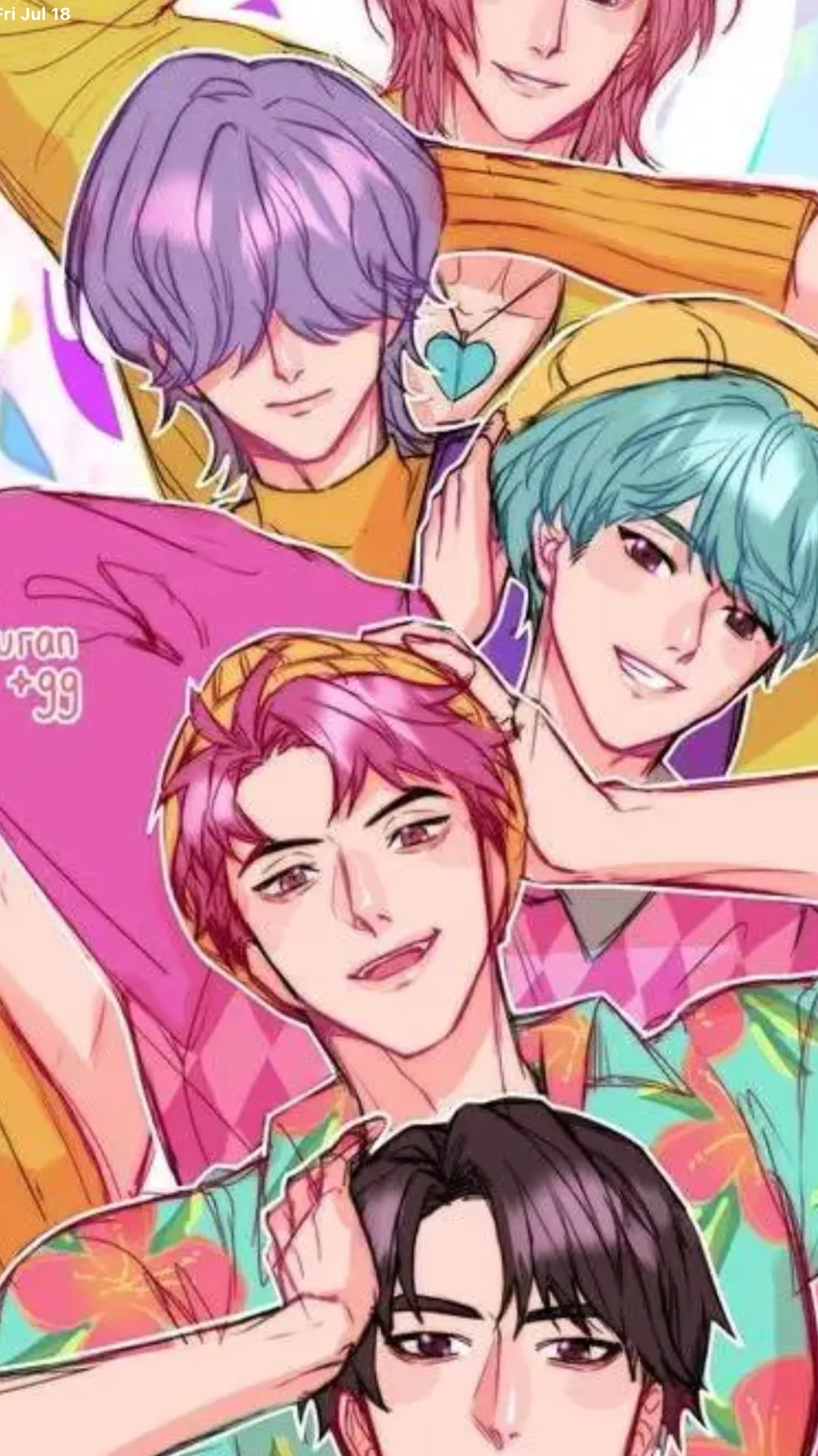 ai character: Saja boys background