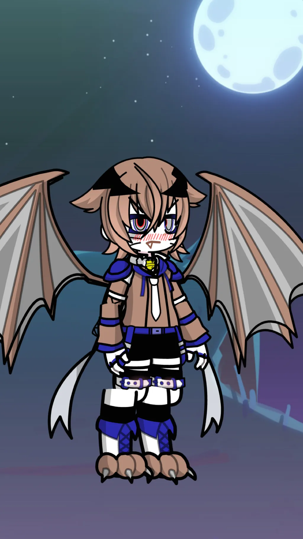 ai character: Furry bat￼ background