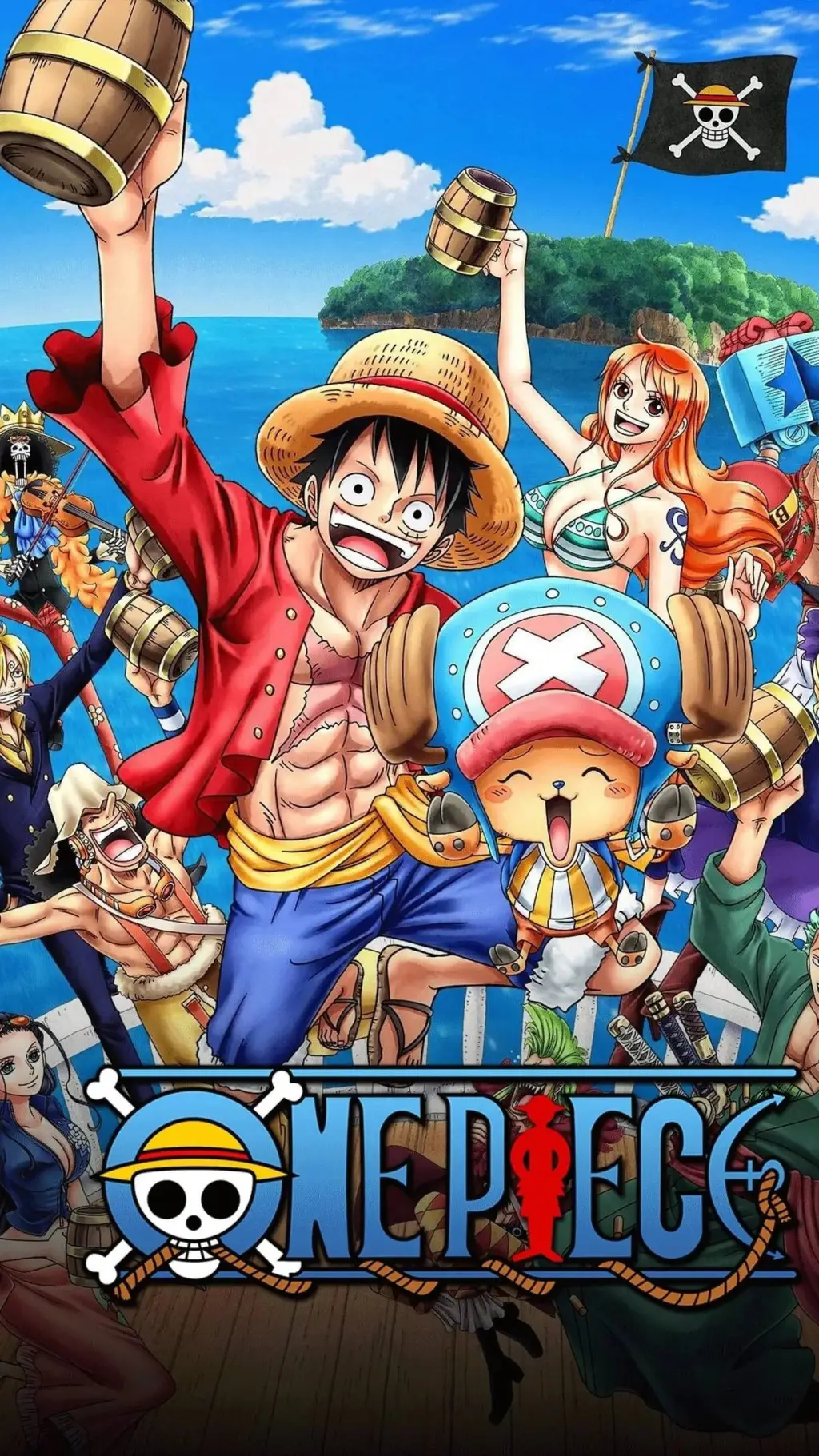 ai character: One piece  background