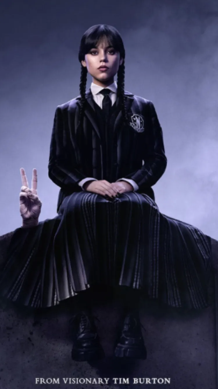 ai character: Wednesday Addams background