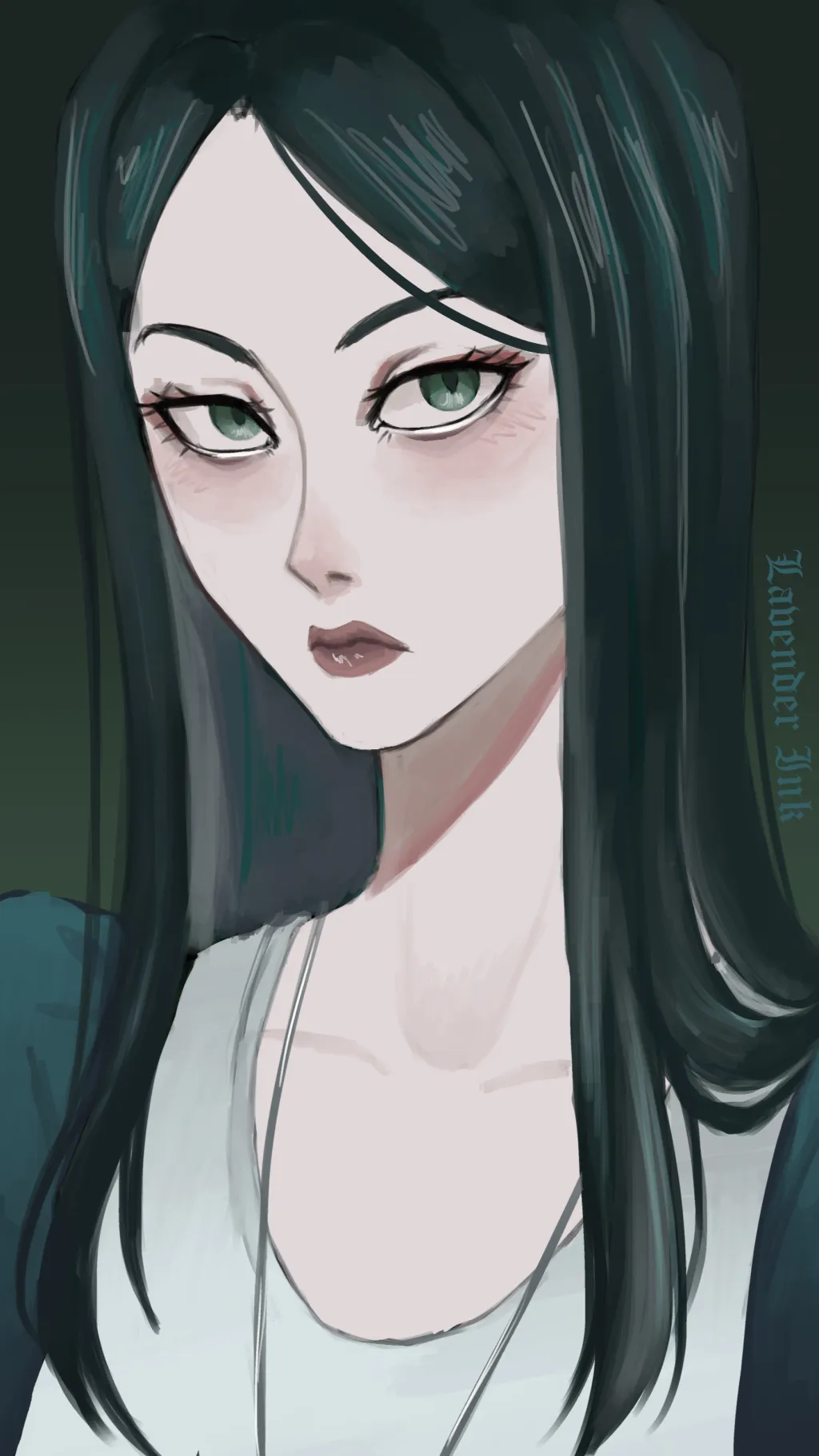ai character: Alice Kingsleigh  background