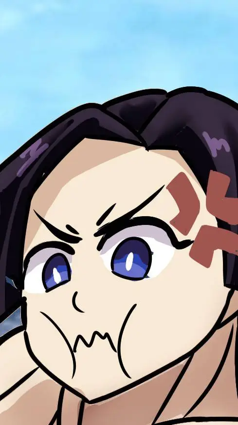 ai character: angry Aoi  background