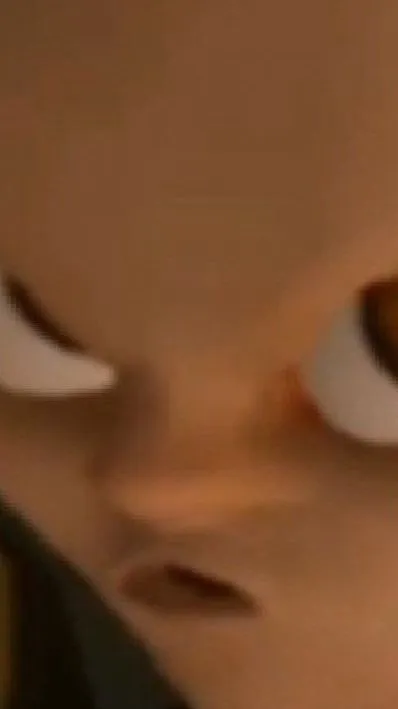 ai character: Baby in yellow background