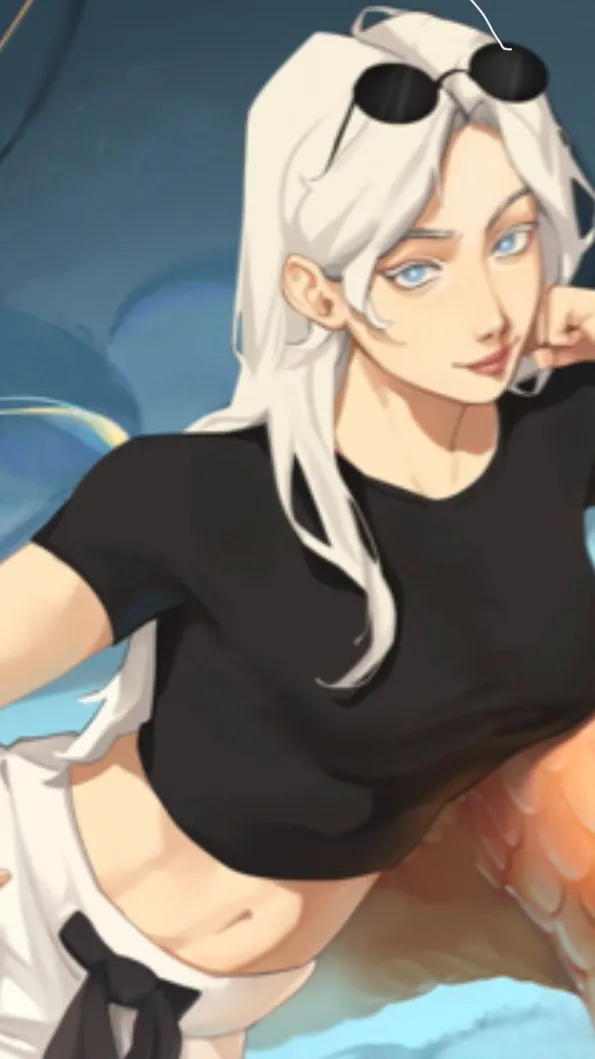 ai character: Gojo female (gb) background