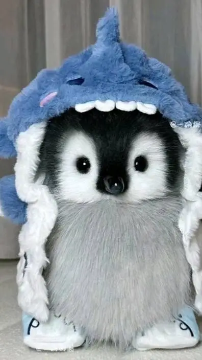 ai character: Baby Penguin Shark background