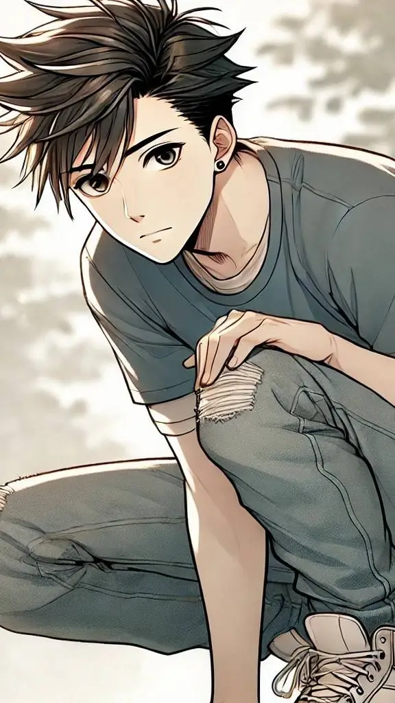 ai character: Giant boy background