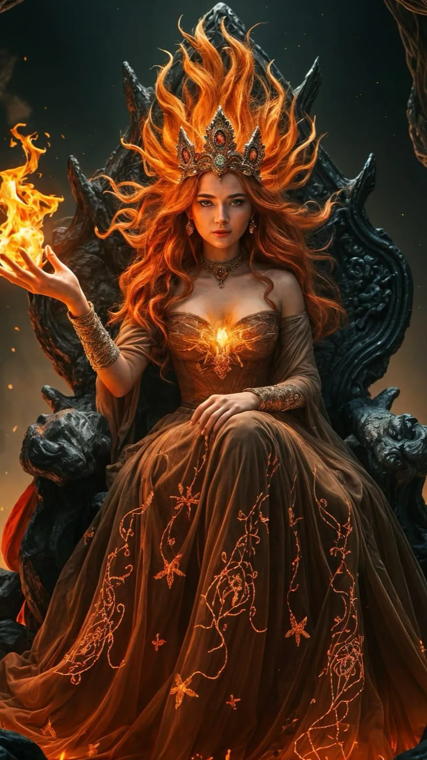 ai character: Queen Elara background