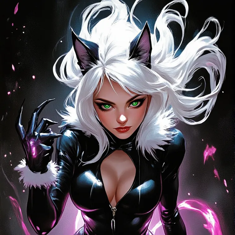 chat with ai character: Black cat