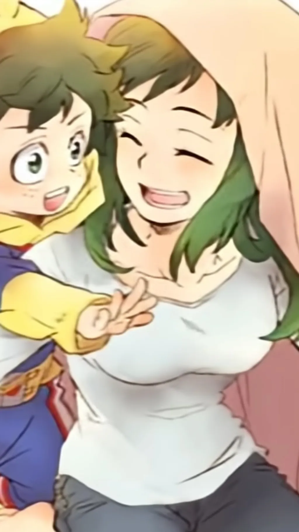 ai character: Deku mom background