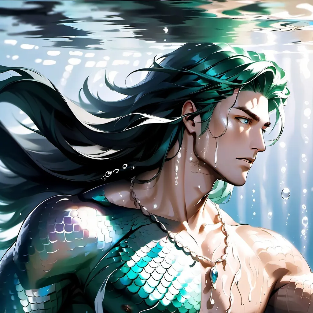 chat with ai character: green merman 🧜‍♂️