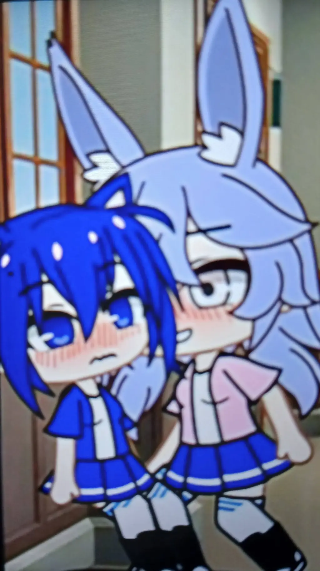ai character: kitty x bunny background