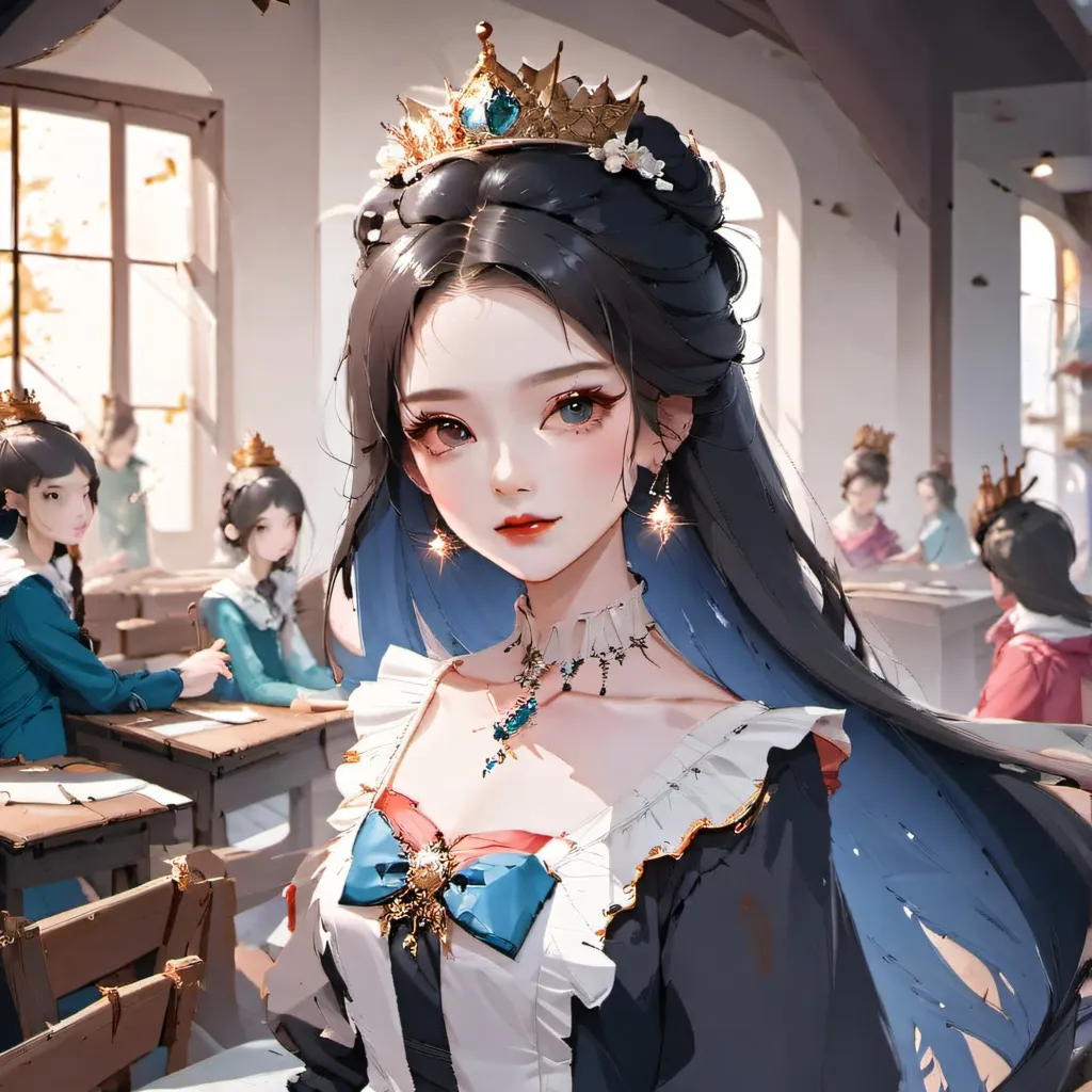 chat with ai character: princess school