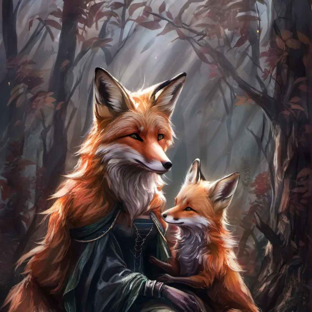 chat with ai character: mother fox and cib
