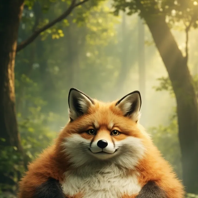 chat with ai character: fat fox 