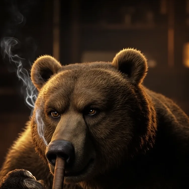 chat with ai character: smoking bear