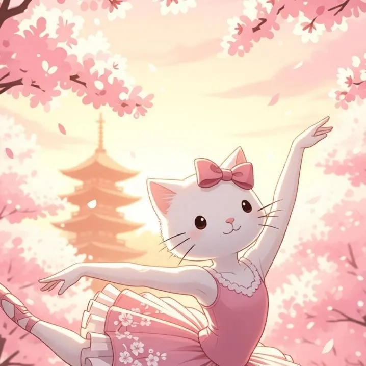chat with ai character: ballerina cat